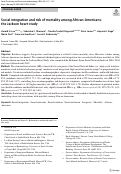 Cover page: Social integration and risk of mortality among African-Americans: the Jackson heart study.