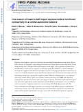 Cover page: One season of head-to-ball impact exposure alters functional connectivity in a central autonomic network