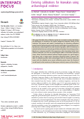 Cover page: Deriving calibrations for Arawakan using archaeological evidence.