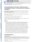 Cover page: The normal distribution of the hypoxic ventilatory response and methodological impacts: a meta‐analysis and computational investigation