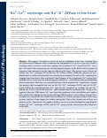 Cover page: Na+/Ca2+ exchange and Na+/K+‐ATPase in the heart