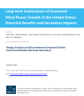 Cover page: Long-term implications of sustained wind power growth in the United States: Potential benefits and secondary impacts