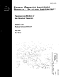 Cover page: Spontaneous fission of the heaviest elements