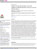 Cover page: Habitat use by female desert tortoises suggests tradeoffs between resource use and risk avoidance