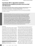 Cover page: Coactivator SRC-2-dependent metabolic reprogramming mediates prostate cancer survival and metastasis.