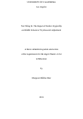 Cover page: Not Fitting In: The Impact of Gender Atypicality on Middle Schoolers’ Psychosocial Adjustment