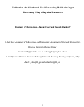 Cover page: Calibration of a distributed flood forecasting model with input uncertainty using a Bayesian framework