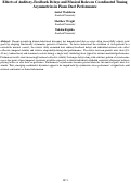 Cover page: Effects of Auditory-Feedback Delays and Musical Roles on Coordinated TimingAsymmetries in Piano Duet Performance