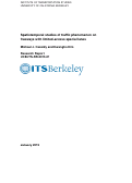 Cover page: Spatiotemporal Studies of Traffic Phenomenon on Freeways with Limited-access Special Lanes