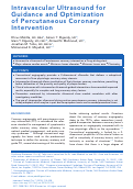 Cover page: Intravascular Ultrasound for Guidance and Optimization of Percutaneous Coronary Intervention