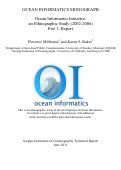 Cover page: Ocean Informatics Monograph. Ocean Informatics Initiative: an Ethnographic Study (2002-2006). Part 1: Report