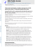 Cover page: Clinical and neuroimaging correlates of progression of mild parkinsonian signs in community-dwelling older adults