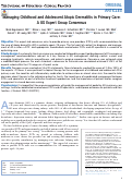 Cover page: Managing Childhood and Adolescent Atopic Dermatitis in Primary Care: A US Expert Group Consensus.