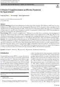 Cover page: Is Vitamin D Supplementation an Effective Treatment for Hypertension?