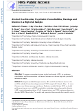 Cover page: Alcohol Use Disorder, Psychiatric Comorbidities, Marriage and Divorce in a High-Risk Sample