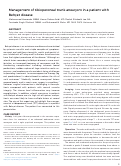 Cover page: Management of tibioperoneal trunk aneurysm in a patient with Behçet disease.