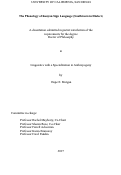 Cover page: The Phonology of Kenyan Sign Language (Southwestern Dialect)