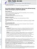 Cover page: Association between unintentional injuries and self-harm among adolescent emergency department patients