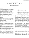 Cover page: Calciphylaxis in a Renal Transplant Patient