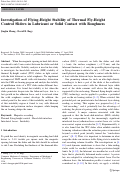 Cover page: Investigation of Flying-Height Stability of Thermal Fly-Height Control Sliders in Lubricant or Solid Contact with Roughness