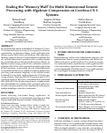 Cover page: Scaling the “Memory Wall” for Multi-Dimensional Seismic Processing with Algebraic Compression on Cerebras CS-2 Systems