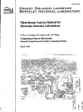 Cover page: Thick-Restart Lanczos Method for Electronic Structure Calculations