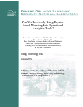 Cover page: Can We Practically Bring Physics-based Modeling Into Operational Analytics Tools?: