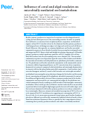 Cover page: Influence of coral and algal exudates on microbially mediated reef metabolism