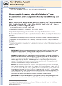 Cover page: Mammographic screening interval in relation to tumor characteristics and false‐positive risk by race/ethnicity and age