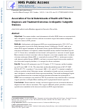 Cover page: Association of Social Determinants of Health with Time to Diagnosis and Treatment Outcomes in Idiopathic Subglottic Stenosis.