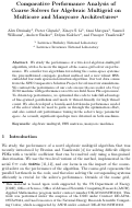 Cover page: Comparative Performance Analysis of Coarse Solvers for Algebraic Multigrid on Multicore and Manycore Architectures