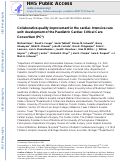 Cover page: Collaborative quality improvement in the cardiac intensive care unit: development of the Paediatric Cardiac Critical Care Consortium (PC4)