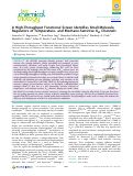 Cover page: A High-Throughput Functional Screen Identifies Small Molecule Regulators of Temperature- and Mechano-Sensitive K2P Channels