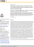 Cover page: Evaluating multiple causes of persistent low microwave backscatter from Amazon forests after the 2005 drought