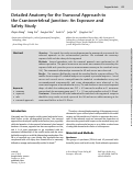 Cover page: Detailed Anatomy for the Transoral Approach to the Craniovertebral Junction: An Exposure and Safety Study