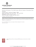 Cover page: Structure and Dynamics of the Global Economy: Network Analysis of International Trade 1965-1980