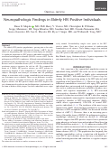 Cover page: Neuropathologic Findings in Elderly HIV-Positive Individuals