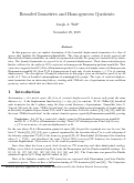 Cover page: Bounded Isometries and Homogeneous Quotients