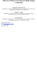 Cover page: Microwave plasma conversion of volatile organic compounds