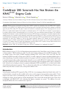 Cover page: CodeBreak 200: Sotorasib Has Not Broken the KRASG12C Enigma Code.