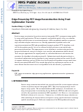 Cover page: Edge-Preserving PET Image Reconstruction Using Trust Optimization Transfer