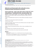 Cover page: Methadone and buprenorphine discontinuation among postpartum women with opioid use disorder.