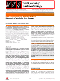 Cover page: Diagnosis of alcoholic liver disease