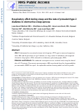 Cover page: Respiratory effort during sleep and the rate of prevalent type 2 diabetes in obstructive sleep apnoea