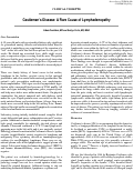 Cover page: Castleman’s Disease: A Rare Cause of Lymphadenopathy