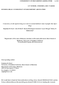 Cover page: Consistency of self-reported drug use events in a mixed methods study of people who inject drugs