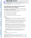 Cover page: Xpert(®) MTB/RIF detection of rifampin resistance and time to treatment initiation in Harare, Zimbabwe.