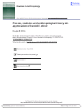 Cover page: Process, statistics and anthropological theory: An appreciation of harold E. driver