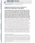 Cover page: Multinational Assessment of Accuracy of Equations for Predicting Risk of Kidney Failure: A Meta-analysis