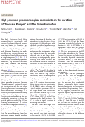 Cover page: High-Precision Geochronological Constraints on the Duration of ‘Dinosaurs Pompeii’ and the Yixian Formation